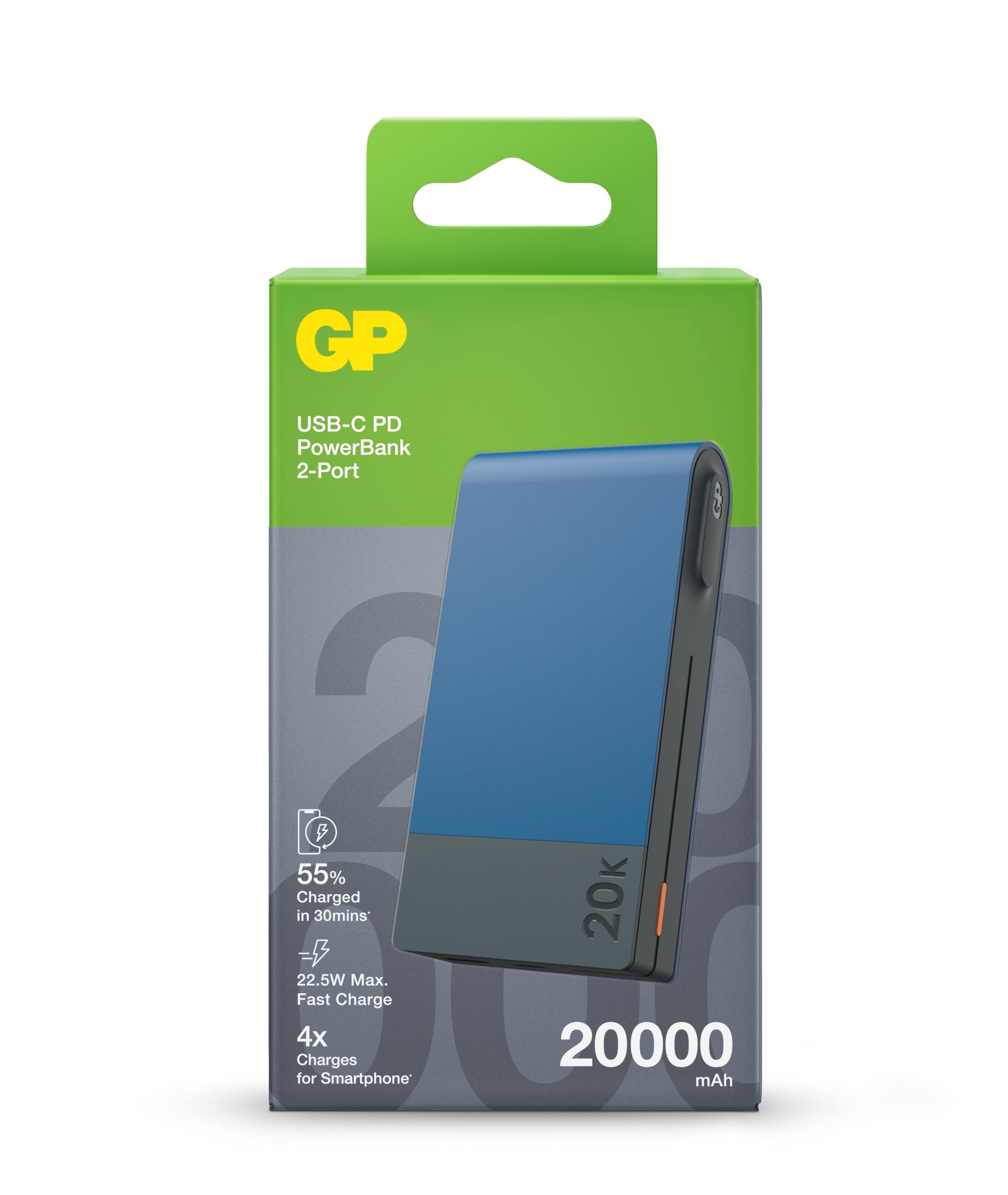 GP M-Series v2 PowerBank 20000mAh 22.5W M20B Blue